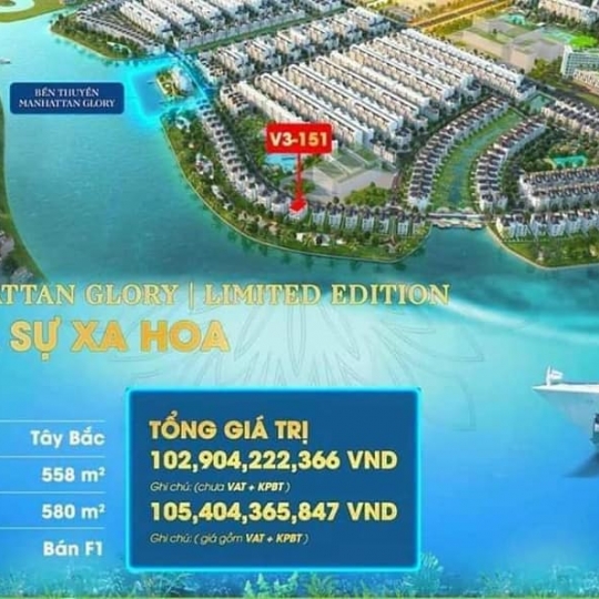 BIỆT THỰ ĐƠN LẬP TRỰC DIỆN SÔNG V3-151 Vinhomes Grand Park